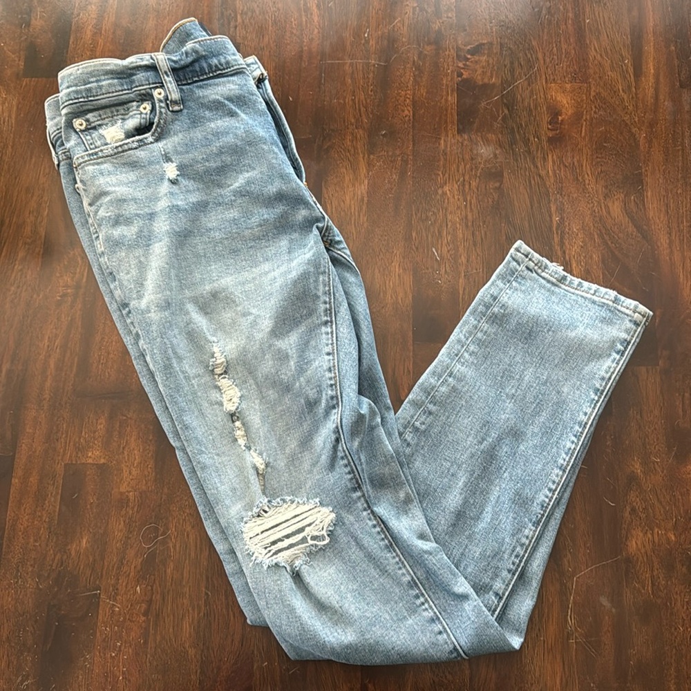 Abercrombie & Fitch light blue jeans